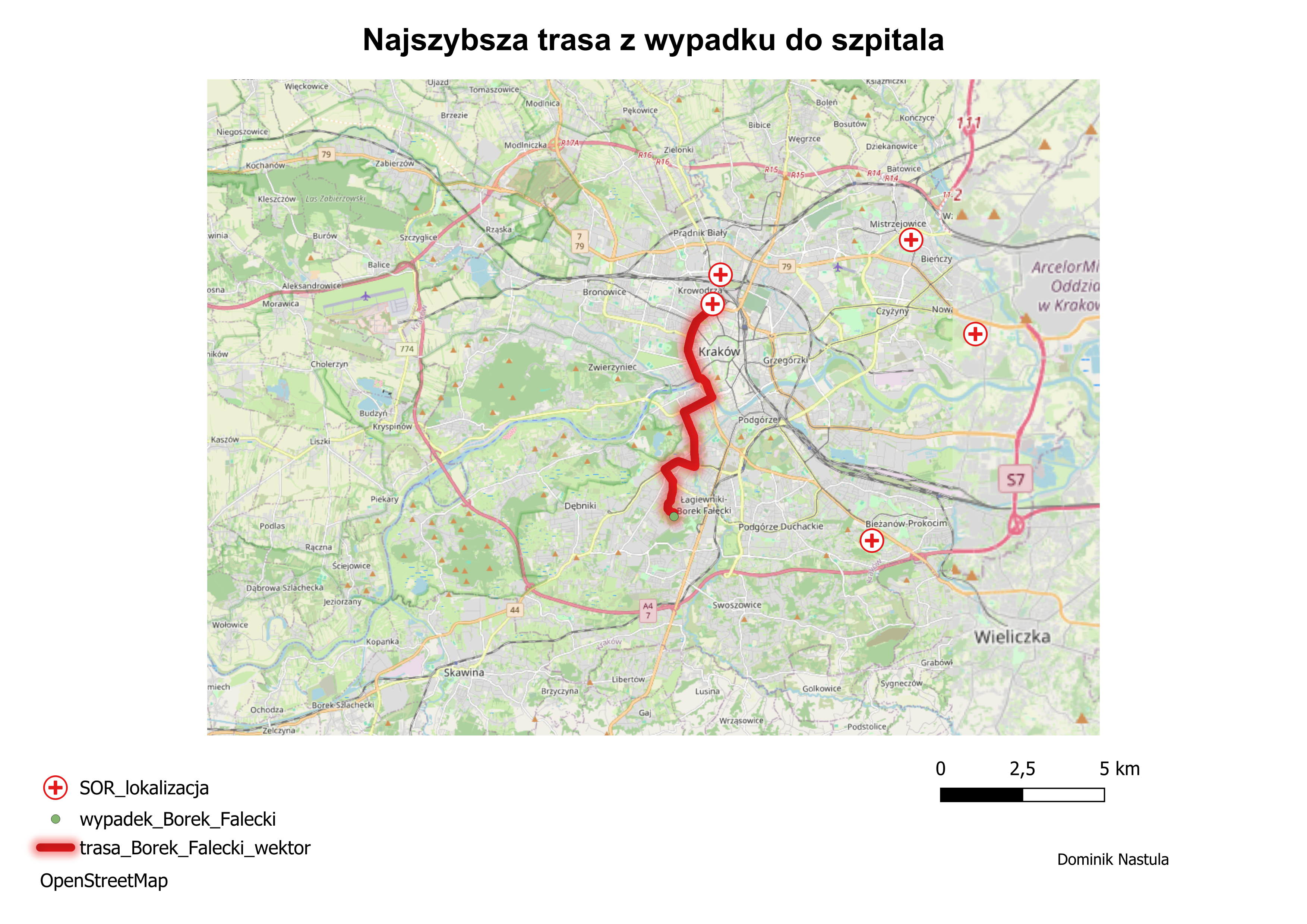 Optymalizacja tras w Krakowie